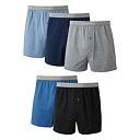 【中古】【輸入品・未使用】Hanes 548BX5 Men Tagless Comfortsoft Knit Boxer With Comfort Flex W...