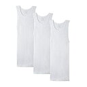 【中古】【輸入品・未使用】Fruit of the Loom Men'sBig Man White A-Shirt, Assorted, 5XB(Pack of 3)(4)