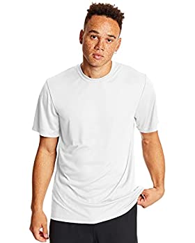 Hanes 4820 Cool Dri Tagless Men T-Shirt Size Small - White