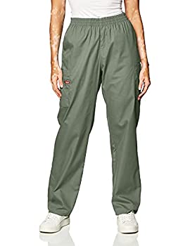 šۡ͢ʡ̤ѡDickies Women's 86106 EDS Signature Scrubs Missy Fit Pull-On Cargo Pant, Olive, X-Large