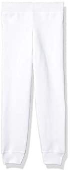 【中古】【輸入品・未使用】Hanes Girls ComfortSoft EcoSmart Jogger Sweatpants (OK288) -White -L