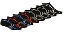 【中古】【輸入品・未使用】Sauconyメンズパフォーマンスno show socks???8パック ブラック