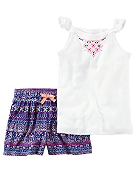 【中古】【輸入品・未使用】カーターズ Carter's タンクトップ Tシャツ 2-Piece Flutter Sleeve Tank T..