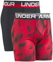 yÁzyAiEgpzUnder Armour Boys' Big 2 Pack Performance Boxer Briefs, red/Black Print, YSM