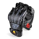 【中古】【輸入品・未使用】ZooBoo 総合格闘技グローブ ハーフフィンガー ボクシングファイトグローブ MMAミット 調節可能なリストバンド付き UFCグロー...