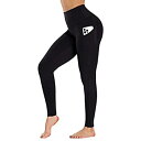 【中古】【輸入品・未使用】Gayhay ハイウエスト ヨガパンツ ポケット付き 女性用 腹部コントロール トレーニング ランニング 4方向ストレッチ ヨガレギンス L ブラック