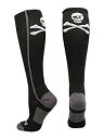 【中古】【輸入品・未使用】MadSportsStuff パイレーツスカルとクロスボーン(ジョリーロジャー)ふくらはぎ丈ソックス S ブラック