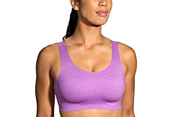šۡ͢ʡ̤ѡBrooks Dare Scoopback Womens Run Bra for High Impact Running, Workouts and Sports with Maximum Support - Heliotrope Texture Print - 3