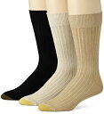 【中古】【輸入品・未使用】Gold Toe メンズ プレミアム カンタベリードレスクルーソックス 3足組 US サイズ: 10-13