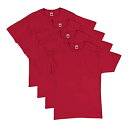 【中古】【輸入品・未使用】Hanes(ヘインズ) エッセンシャル半袖Tシャツ メンズ バリューパック 4枚セット US サイズ: XX-Large カラー: レ...