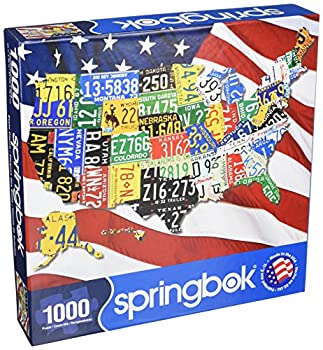 Springbok's 1000ピース ジグソーパズル 州プレート マルチ 24インチ x 30インチ