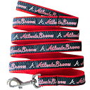 【中古】【輸入品・未使用】MLB アトランタブレイブズ 犬用リード S