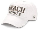 【中古】【輸入品・未使用】Pavilionギフト会社Beach People調節可能なストラップキャップ ホワイト