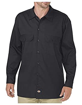 【中古】【輸入品・未使用】Dickies メンズ 長袖 フレックス ツイル ワークシャツ US サイズ: Large カラー: ブラック