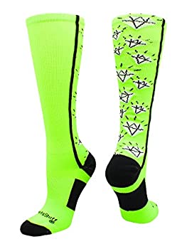 yÁzyAiEgpzMadSportsStuff Crazy Socks with Diamonds Over The CalfiFj L O[