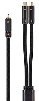 【中古】【輸入品・未使用】Monoprice 1-オス-2-メス RCA Y-アダプタ - 12インチ - ブラック、金メッキコネクタ、銅編みの二重シールド - オニックスシリーズ(2)
