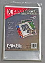 【中古】【輸入品・未使用】Print File 4 mil Polyethylene Storage Bag with 2 Flap, 8.5x11-100 Bags by Print File