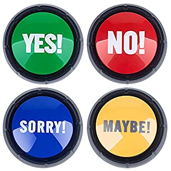 【中古】【輸入品・未使用】MyMealivos 4個セット The NO, YES, Sorry and Maybe ボタン 【中古】【輸入品・未使用】MyMealivos 4個セット The NO, YES, Sorry and Maybe ボタン