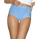 【中古】【輸入品・未使用】Hanes 90563899692 Ultimate Comfort Cotton Womens Brief Panties44; Blue Plus White - Size 7 - Pack of 5