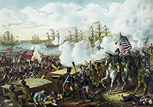 【中古】【輸入品・未使用】Posterazzi 1812年 ヴィンテージ ウォーズ アンドリュー・ジャクソン将軍がニューオーリンズの戦いに立ち向かう彼の軍隊を牽引しています。 ポス