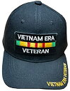 【中古】【輸入品・未使用】ベトナム時代退役軍人(リボン)(パッチ)ベースボールキャップ(ブラック), ブラック, 0-1