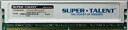 【中古】【輸入品・未使用】Super Talent DDR2-667 /64x8 S-リジッド メモリ T6UB1GC5 1GB(2)