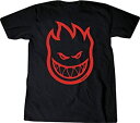 【中古】【輸入品・未使用】Spitfire Bighead 半袖Tシャツ M-ブラック/レッド