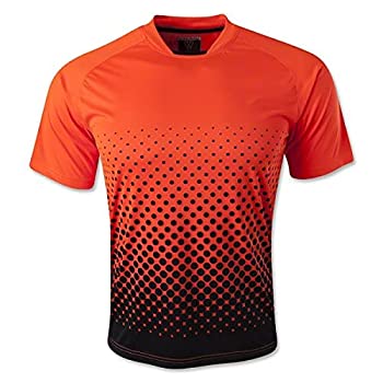 yÁzyAiEgpz(Size Youth Medium, Neon Orange/Black) - Vizari Ventura Short Sleeve Goalkeeper Jersey