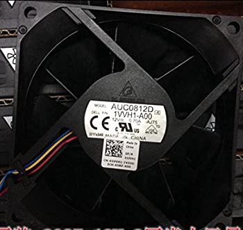 【中古】【輸入品・未使用】Delta AUC0812D 冷却ファン 1VVH1 ケースファン Dell P/N:01VVH1-A00に適合 80x80x25mm DC12V 0.70A 4ワイヤー 8cm