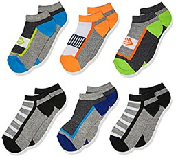 【中古】【輸入品・未使用】Jefferies Socks ボーイズ ビッグ スポーティ アスレチック ローカット ハーフクッションソックス 6足パック US サイズ: Small