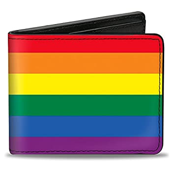 【中古】【輸入品・未使用】Buckle-Down メンズ バックルダウン Pu 二つ折り-フラッグ プライド レインボー 二つ折り財布、マルチカラー、4.0 x 3.5 US 【中古】【輸入品・未使用】Buckle-Down メンズ バックルダウン Pu 二つ折り-フラッグ プライド レインボー 二つ折り財布、マルチカラー、4.0 x 3.5 US