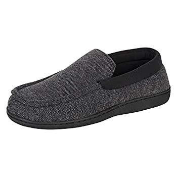 【中古】【輸入品 未使用】Hanes Men 039 s Slippers House Shoes Moccasin Comfort Memory Foam Indoor Outdoor Fresh IQ