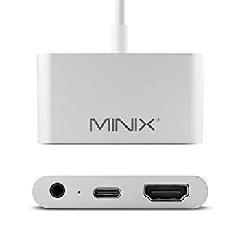 【中古】【輸入品・未使用】MINIX NEO C-HASI、USB-Cから4K @ 60Hz HDMI+ 3.5mmオーディオジャックアダプター、マルチOS対応、MacOS、iPadOS、Android OS、Windows OS対応。