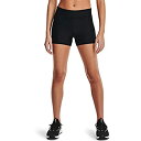 【中古】【輸入品・未使用】Under Armour Women's HeatGear Armour Mid Rise Shorty , Black (001)/...
