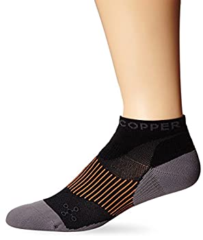 【中古】【輸入品・未使用】(9-11.5, Black) - Tommie Copper Men's Performance Play Off Athletic Ankle Socks