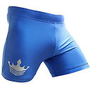 【中古】【輸入品・未使用】(30 - 31, Blue) - Meister MMA Crown Vale Tudo Fight Shorts