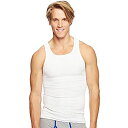 【中古】【輸入品・未使用】Hanes ultimate153?; ComfortSoft Taglessメンズリブ編みタンクアンダーシャツ3?- Pack