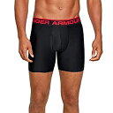 【中古】【輸入品・未使用】Under Armour Oシリーズ 6インチ ボクサーパンツ 2枚パック メンズ ブラック/ブラック S(4)