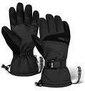 【中古】【輸入品・未使用】Winter Ski & Snowboard Gloves with Wrist Leashes - Waterproof & Win...