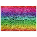 【中古】【輸入品・未使用】Funnytree カラフルなレンガ壁背景 LGBT レインボープライド 月落書き 写真背景 愛 誕生日 ヒップホップ ウェディング絵画 アートパーティー バ