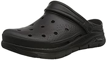 【中古】【輸入品・未使用】Skechers Men's Slide Sandal, Black, 12