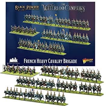 【中古】【輸入品・未使用】Warlord Games 戦争 ブラックパウダーウォータールー フランス重騎兵旅団セ..