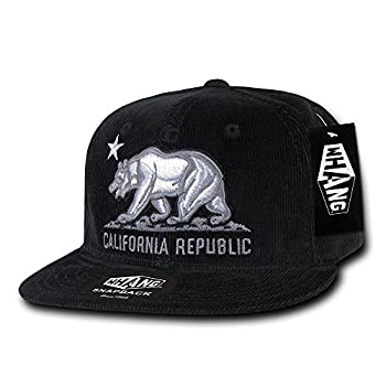 【中古】【輸入品・未使用】WHANG カリフォルニア共和国 コーデュロイ スナップバック ブラック