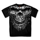 【中古】【輸入品・未使用】Hot LeathersメンズShredder Skullジャンボ印刷シャツ XX-Large ブラック 1697