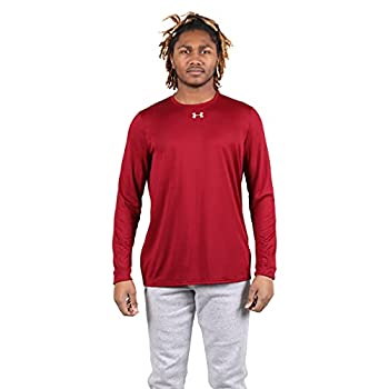 【中古】【輸入品・未使用】Under Armour Men's UA Locker 2.0 Long Sleeve Shirt (Medium, Red-Metallic Silver)