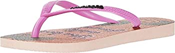 楽天スカイマーケットプラス【中古】【輸入品・未使用】Havaianas キッズ ガールズ スリム グリッター フリップフロップ （小さなお子様/大きなお子様） US サイズ: 11-12 Little Kid カラー: ゴールド