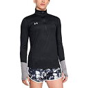 【中古】【輸入品・未使用】Under Armour Locker 1/2 Zip T-Shirt, Black (001)/ Metallic Silver, ...