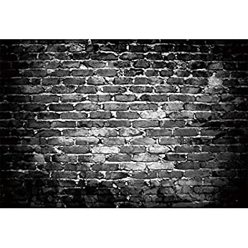 【中古】【輸入品・未使用】shensu 10x8フィート ビニール オールドグランジレンガ壁写真背景 ブラック..