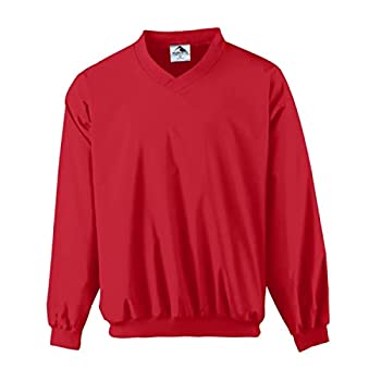 【中古】【輸入品・未使用】Augusta Sportswearマイクロポリ ウィンドシャツ 裏地付き 4X-Large レッド