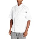 【中古】【輸入品・未使用】Dickies メンズ Luigi シェフコート 半袖 布結びボタン付き, ホワイト, 5X-Large